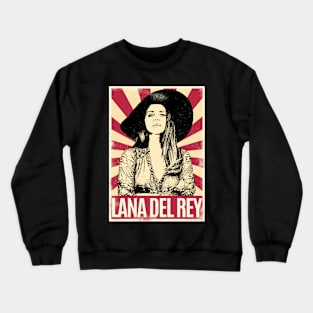 Retro Vintage Lana Del Rey Hat Crewneck Sweatshirt